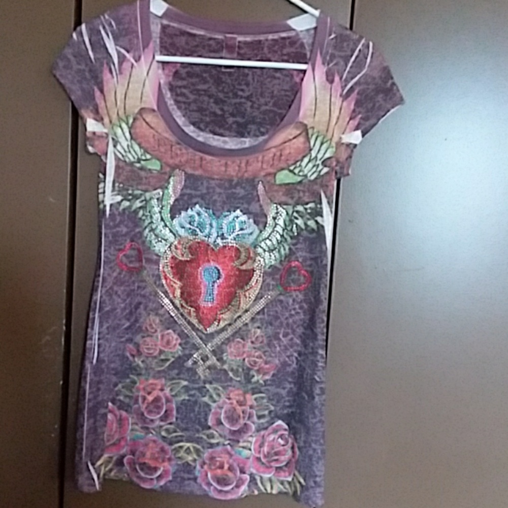 beaded heart w keyhole and wings n roses beautiful